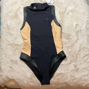 Rip Curl Black and Tan Women Swim One Piece